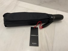 NEW TUMI 36.0  Medium LOGO Auto Automatic Open Close Umbrella - BLACK