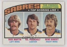 1976-77 Topps Rick Martin Gilbert Perreault Rene Robert #214 HOF 00t5