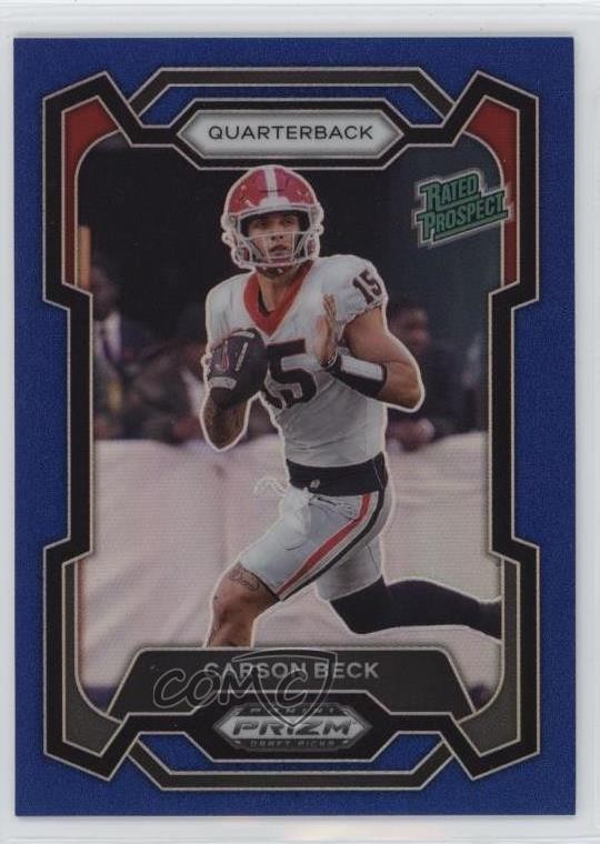 2024 Panini Prizm Draft Picks Rated Prospect Blue 26/199 Carson Beck #130 0hk3