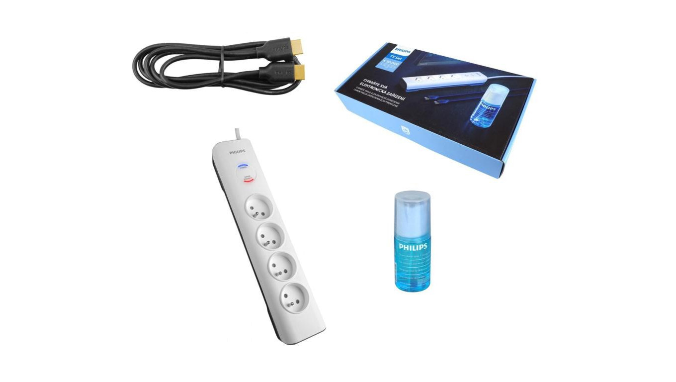 8594162802111 Listwa antyprzepięciowa Кабель Philips zestaw hdmi для подключения ЖК-телевизора