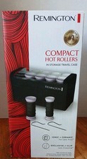 Remington Compact Ceramic Dual Voltage Hot Rollers In Storage Travel Case