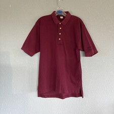 Vintage Sun Microsystems Sun Soft HR Offiste Polo Shirt Maroon Medium USA Y2K