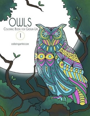 Nick Snels Owls Coloring Book for Grown-Ups 1 (Taschenbuch) Owls