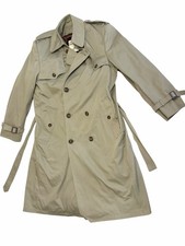 LONDON TOWNE Men s 40 Double Breasted Trench Coat Zip Out Lining VINTAGE 3400-8