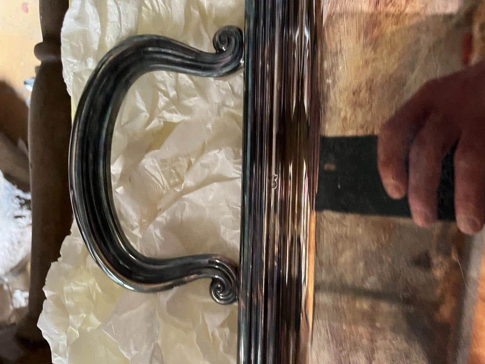 Vassoio argento vintage - Immagine 4 di 4