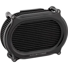 Arlen Ness Stage II Oval Performance Air Filter Kit - Black Anodized 600-184