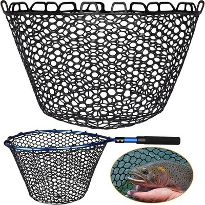 Rubber Fishing Net Replacement Netting Without Handle Clear Black Fishing  Nets | eBay