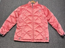 The North Face 550 Goose Down Puffer Jacket XL Brown Quilted Puffer Puffy Girls