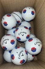 12 CALLAWAY CHROME SOFT TRU TRACK TRUVIS PEARL/A GOLF BALLS