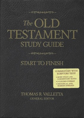 The OLD TESTAMENT STUDY GUIDE Start to Finish 2021 VALLETTA Paperback VERY GOOD