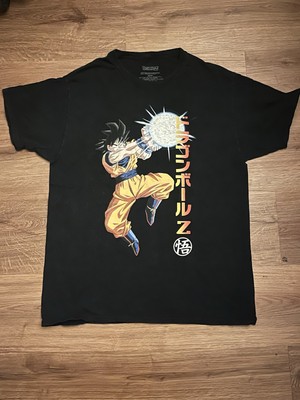 Dragon Ball Z Goku T-Shirt Men's Medium Anime Japanese  toel animation Black Tee