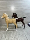 Vintage Louis Marx Thunderbolt  Palomino Horse~ThunderColt Pony 1966 Lot Of 2