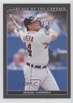 2022 Topps Derek Jeter Call of the Captain Black 6/125 Miguel Cabrera #12 2o7