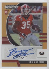 2020 Panini Prizm Draft Picks Rookies Neon Orange 1/149 Brian Herrien Auto 4z8