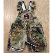 Auburn Tigers Auburn University Camo Overalls 3-6M INfant Baby  Green Camoflage