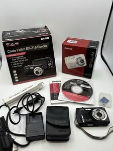 Casio EXILIM EX-Z16 12.1MP Digital Camera - Black - With Accessories