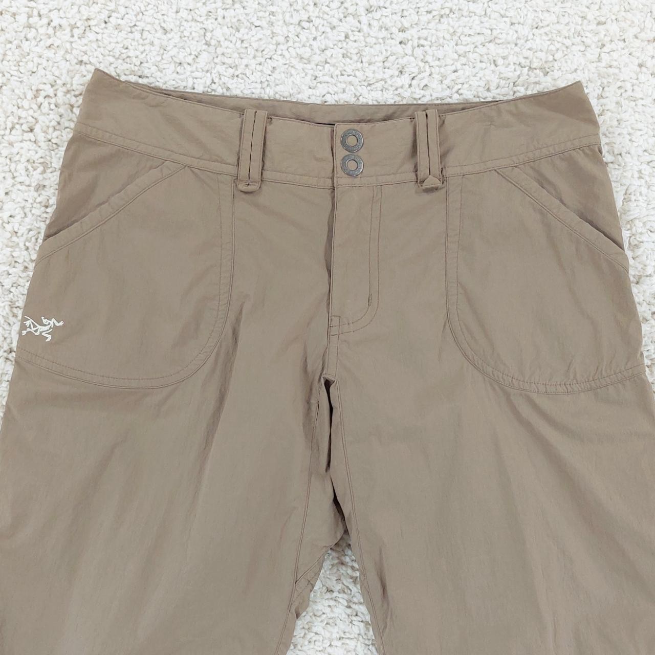 Arc'teryx Parapet Pantaloncini da Escursionismo Donna Taglia 4 Nylon Elasticizzato Marrone Chiaro 11" In