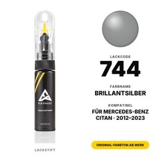 Lackstift F&uuml;r Mercedes Citan 744 Brillantsilber Set PKW Steinschlag Reparatur