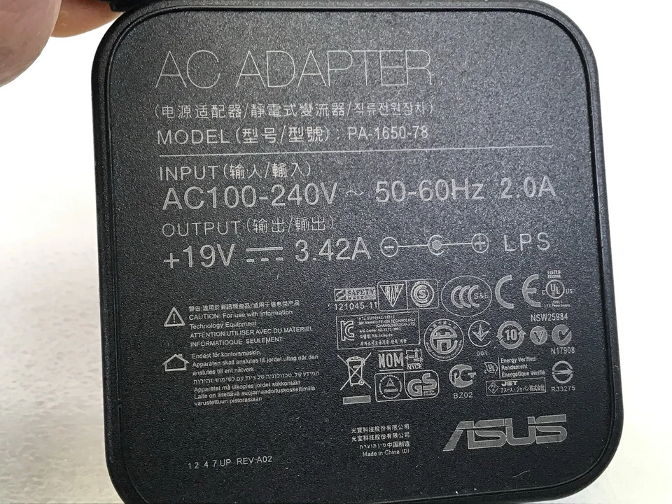 Original 65W AC Adapter Battery Charger For ASUS PA-1650-78 4.5*3.0mm - Image 2 of 3