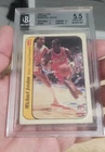 1986-87 Fleer Michael Jordan Stickers Rookie RC #8 Bulls BGS 5.5