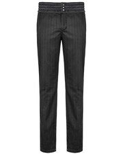 Punk Rave Mens Steampunk Pants Trousers Black Gothic Victorian VTG Wedding Suit