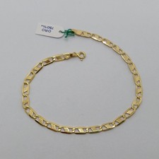 BRACCIALE DA UOMO A MAGLIA GRUMETTA IN ORO GIALLO 18KT 2,95 GRAMMI (8447)