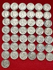 ROOSEVELT DIME LOT Of 43 Coins Total DATE 1955 90% Silver Estate Collector DIMES