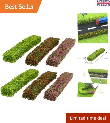 Realistische Miniatur Strauch Cluster - 6-teiliges Set für Dioramen und Zug Landschaft
