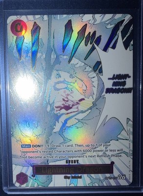 Lightning Dragon (Alternate Art) OP15-077 Adventure on Kami's Island Foil