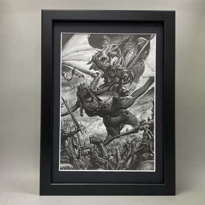 AZHAG DER SCHLACHTER GERAHMTE KUNST ORRUKS ORCS WARLORD WYVERN WARHAMMER AOS