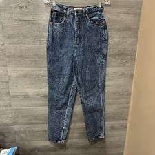 Vintage Stefano High Waisted Acid Wash 80's Jeans Size 8 25 x 28