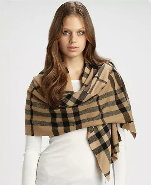 NWT BURBERRY SUPER EXPLODED CHECK SCARF CLASSIC CHECK EXTRA FINE WOOL!!!  HOT!!!