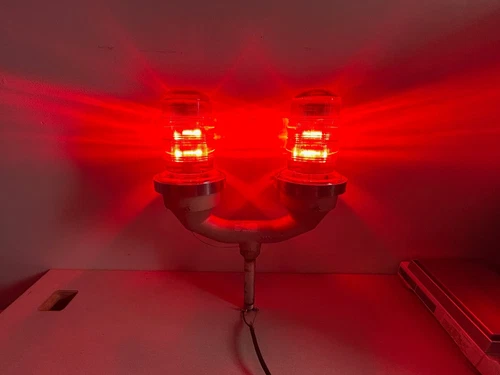 Dialight L-810 Double Tower Obstruction Lights Red 860-1R01-002 FAA 120 VAC