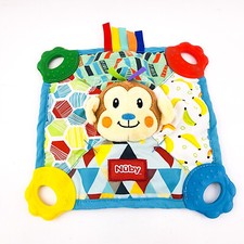 Nuby Monkey Lovey Security Blanket Teething Crinkle Toy Baby Comfort Plush