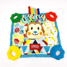 Nuby Monkey Lovey Security Blanket Teething Crinkle Toy Baby Comfort Plush