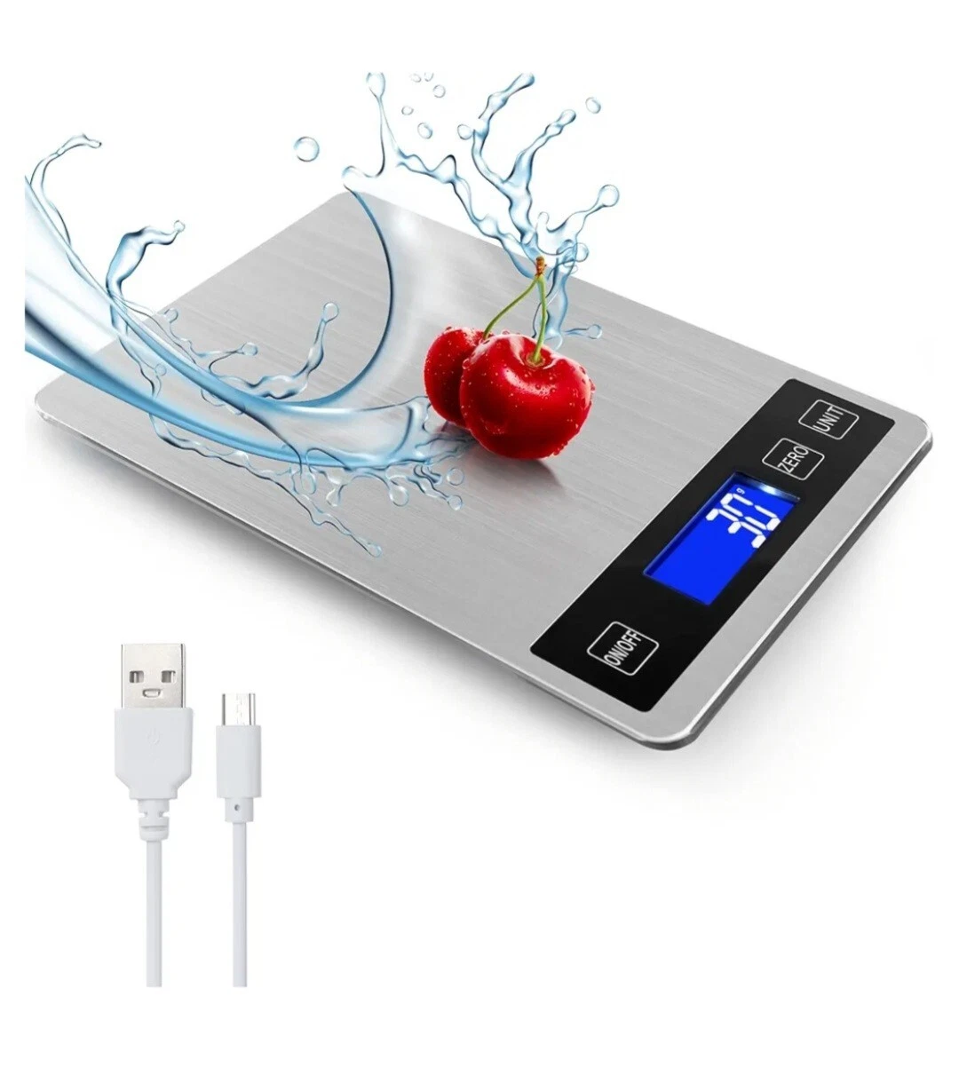 Battery Powered Kitchen Scale Kitchen Appliance Weighing Food NEW
Opens in a new window or tab