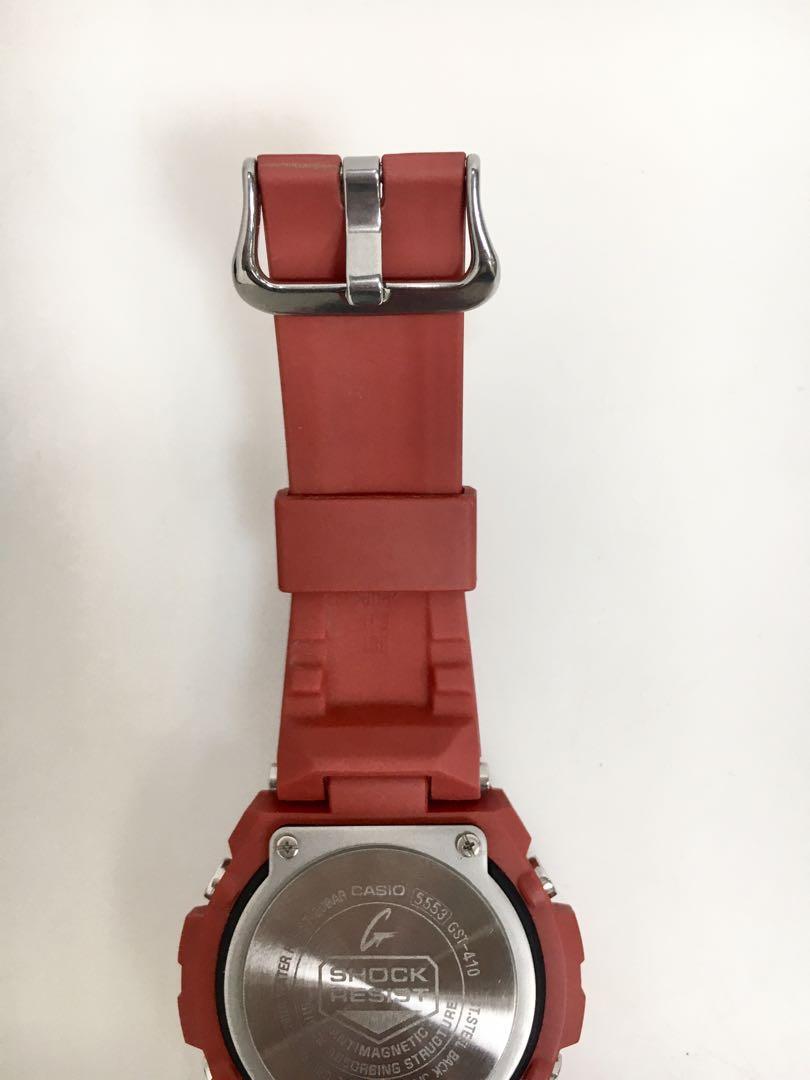 G-SHOCK GST-410-4AJF Quartz Digital Analog Watch Red CASIO G-SHOCK GST-410-4AJF Quartz Digital Analog Watch Red CASIO