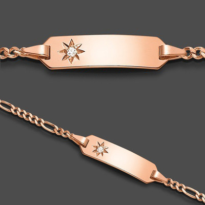 Damen-Armband Starr Mit Namen Aus Edelstahl – Silberfarben Mit Funkelnden Zirkonia-Steinen
