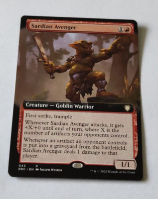 MtG Sardian Avenger (BRC-043) Rare Full Art English MINT