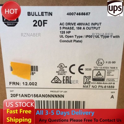 20F1AND156AN0NNNNN Allen-Bradley PowerFlex 753 VFD Drive 20F1AND156AN0NNNNN