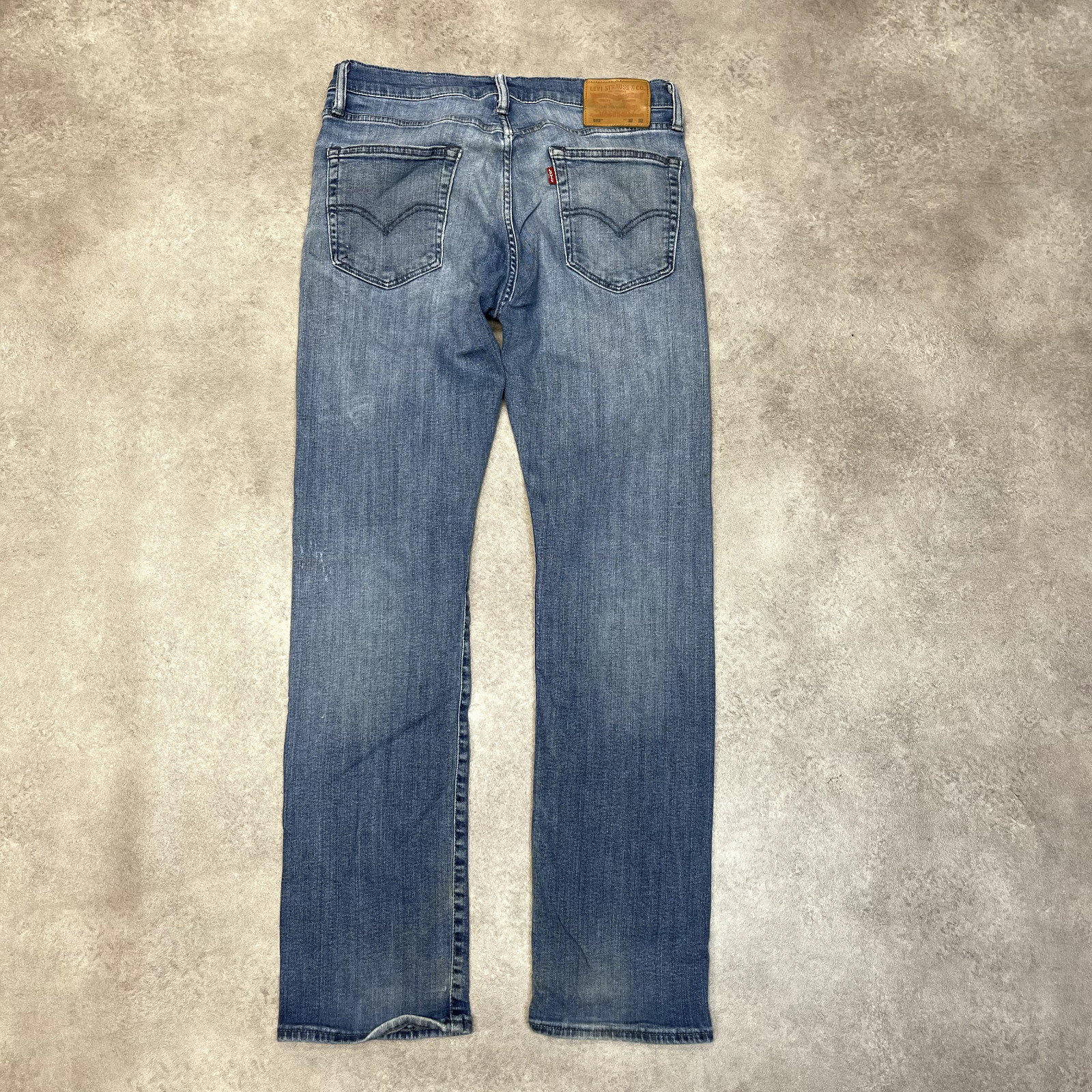 Levis 513 Jeans Mens Y2K Denim USA Vintage Pants Trousers, Washed Blue, 32” image 2