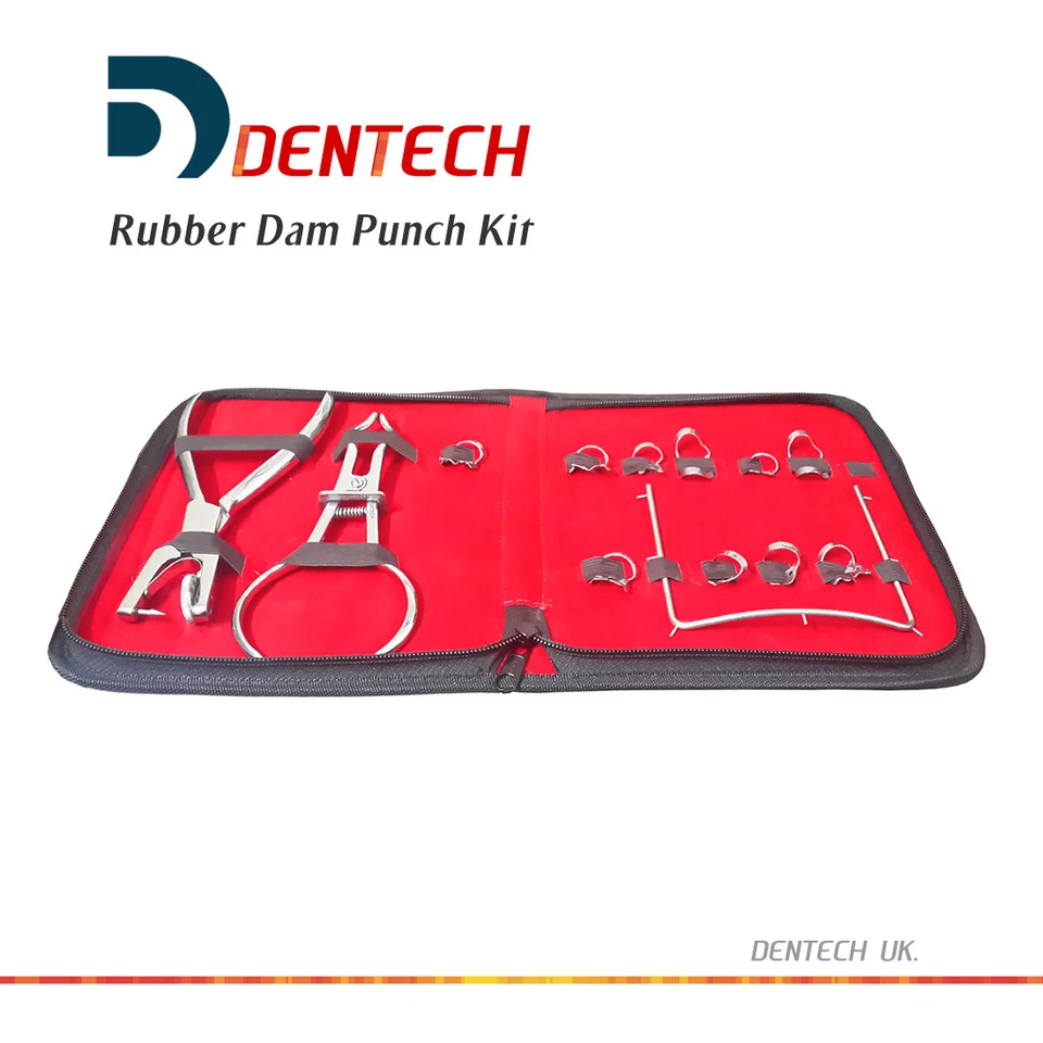 Presa de goma Ainsworth Brewer Marco Abrazaderas Palmer Instruments 13 piezas Kit CE Foto 2 de 4