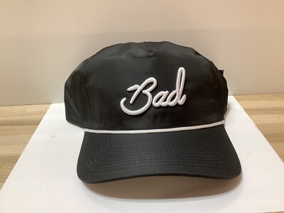 BAD BIRDIE BLACK ROPE GOLF HAT ADJUSTABLE SNAPBACK S 6 PANEL  display picture 2
