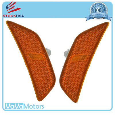 Fits 2021 2022 Kia K5 Optima LED Side Marker Light Reflector Assembly Set Pair