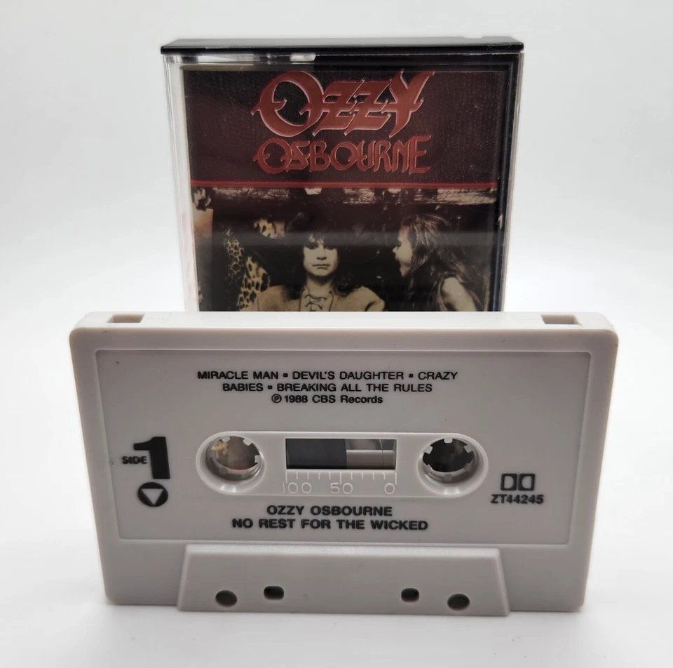 Ozzy Osbourne- No Rest For The Wicked- Cassette Tape- 1988 Excellent Condition - Image 3 of 4