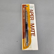 VINTAGE 1980 PAPER MATE PEN REFILLABLE RETRACTABLE DOUBLE HEART NINETY EIGHT