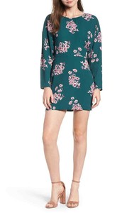 leith floral print midi dress