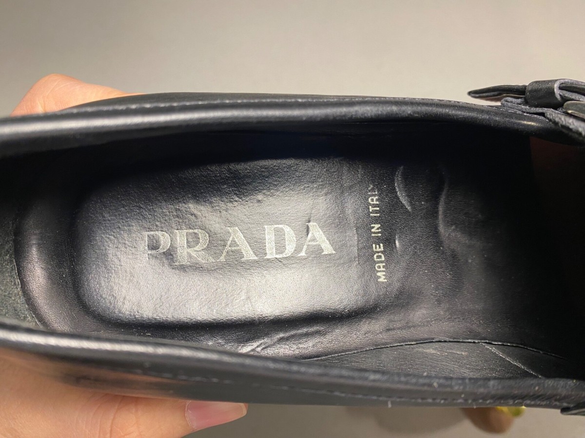 Prada Black Leather Monk Strap Buckle Dress Shoes Loafer Men’s US 9.5 / UK 8.5 Prada Shuffle Fringed Monk Strap Shoes | Saks Fifth Avenue main image 4