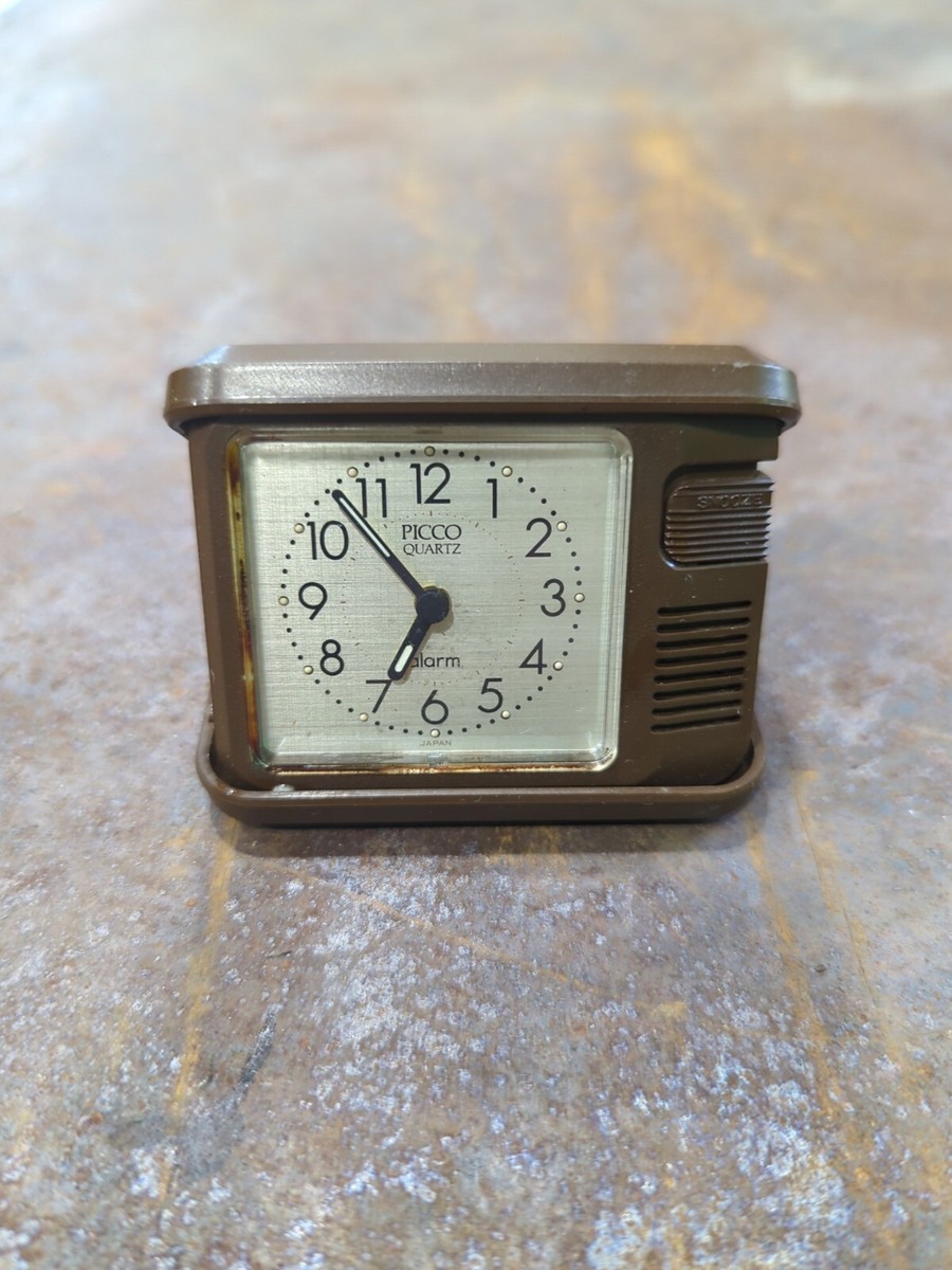 Vintage Picco Quartz Travel Alarm Clock Made in Japan 3