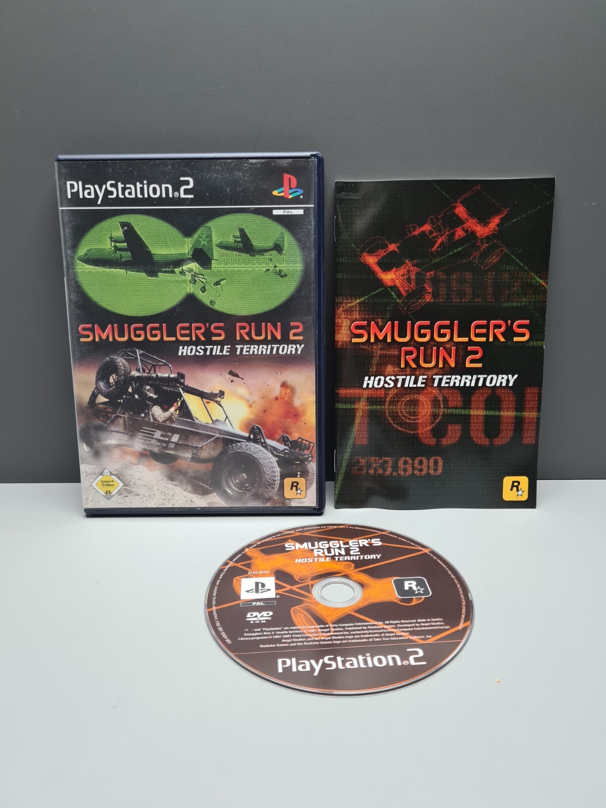 SMUGGLER'S RUN 2 HOSTILE TERRITORY + ANLEITUNG SONY PLAYSTATION 2 OVP